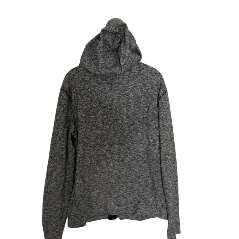 John Varvatos Charcoal Zip-Up Sweater Medium Cotton